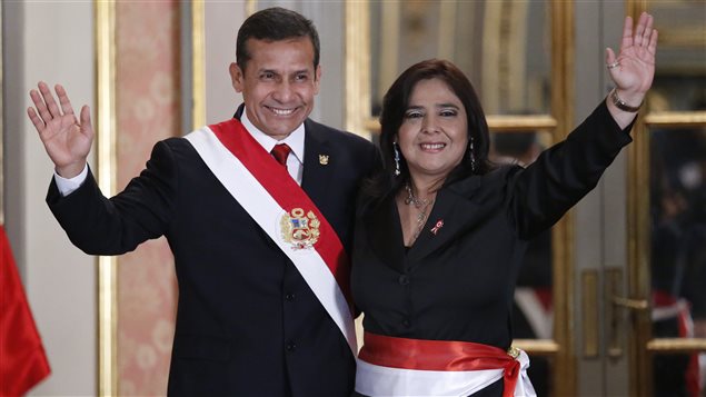 Ollanta Humala, presidente de Perú y Ana Jara, primera ministra.
