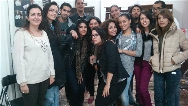 شباب يشاركون في احد انشطة المركز الدولي للتربية على حقوق الانسان اكيتاس