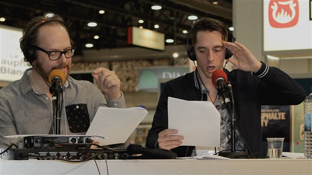 Les comédiens Fabien Cloutier et Jocelyn Lebeau Les comédiens Fabien Cloutier et Jocelyn Lebeau
