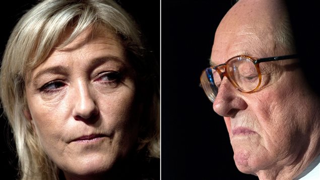 Marine y Jean-Marie Le Pen