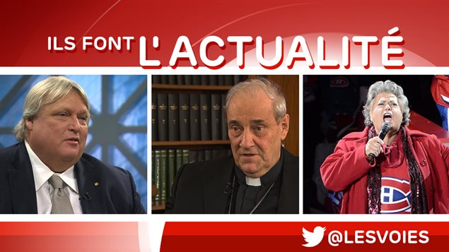 Gaétan Barrette, cardinal Jean-Claude Turcotte, Ginette Reno. Gaétan Barrette, cardinal Jean-Claude Turcotte, Ginette Reno.