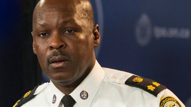 Mark Saunders, jefe de la policía de Toronto.
