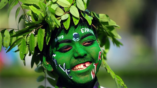 Celebración del Día de la Tierra en India, 2013.
