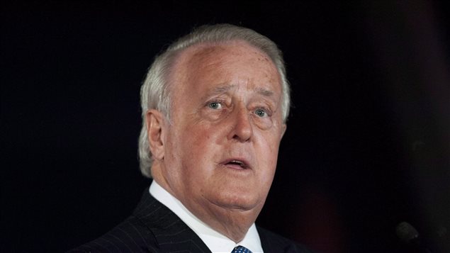 L'ancien premier ministre Brian Mulroney à Ottawa, le 8 avril 2014 L'ancien premier ministre Brian Mulroney à Ottawa, le 8 avril 2014