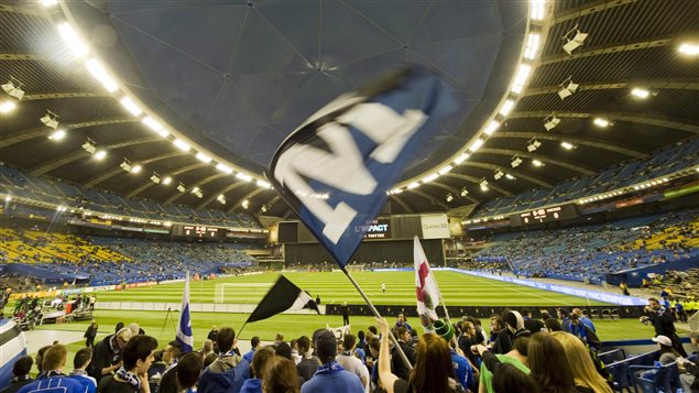 Partido del Impact en el Estadio Olímpico de Montréal, en 2012.