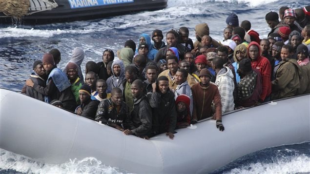 Embarcación de migrantes