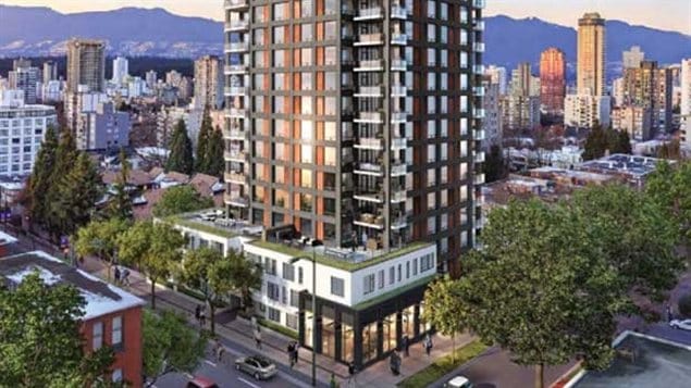 Image de la future tour du 1171 rue Jervis.