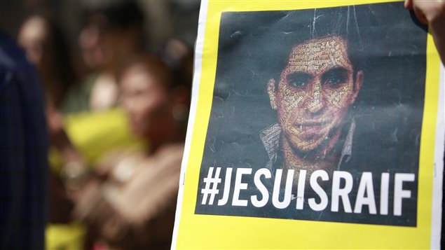 Manifestation en appui à Raif Badawi