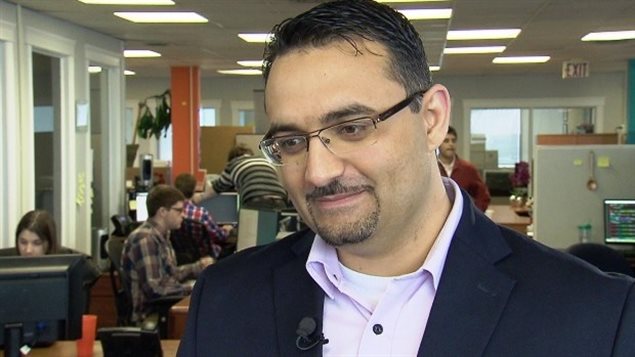 سعيد الدرهلي مدير عام شركة سيمبلي كاست لتقنيّات المعلوماتيّة في دارتموث في مقاطعة نوفا سكوشيا 