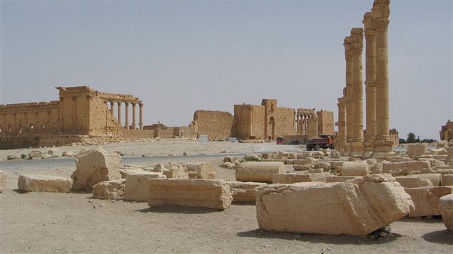 Exterior del Templo de Bel en Palmyra.