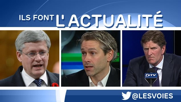 Stephen Harper, Patrick Bonin et Mike Babcock Stephen Harper, Patrick Bonin et Mike Babcock
