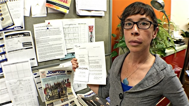 La coéditrice du Journal du Pontiac, Lily Ryan. La coéditrice du Journal du Pontiac, Lily Ryan.