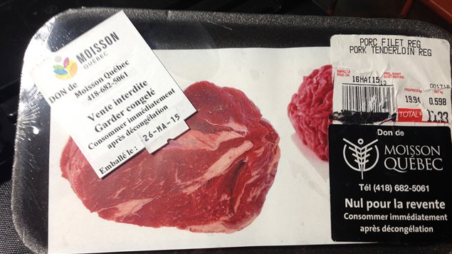 Viande provenant de Metro destinée à Moisson Québec Viande provenant de Metro destinée à Moisson Québec