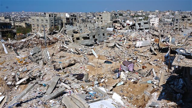 La desolación como el paisaje pepétuo en Gaza.