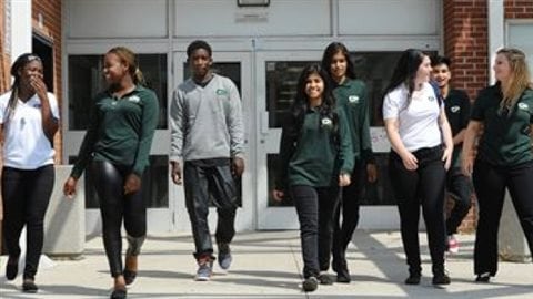 Central Peel Secondary School in Brampton, Ont., started a one-year pilot project this fall during which students must wear uniforms to school. It will re-evaluate the project after this academic year