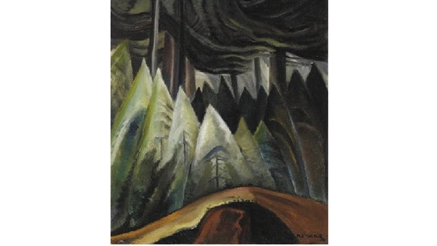 A segment of Emily Carr`s `Forest Light`which sold for C$1 53 million at Heffel`s Auction House in Vancouver last night