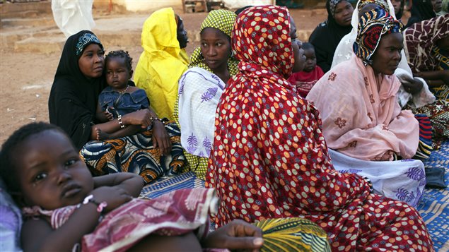 Des déplacés maliens, en 2014
