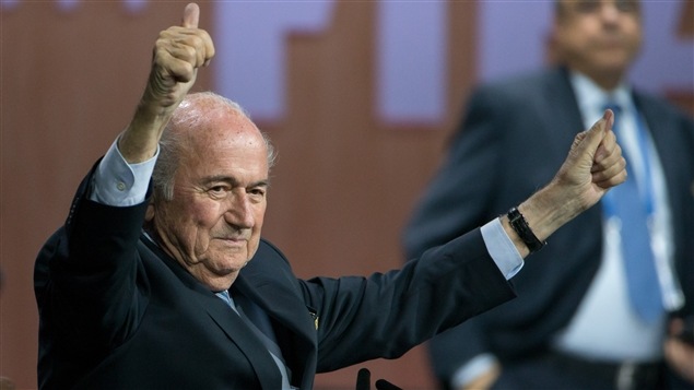 Sepp Blatter triomphant