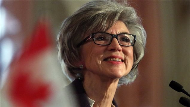 La presidenta de la Corte Suprema de Canadá, Beverley McLachlin. 