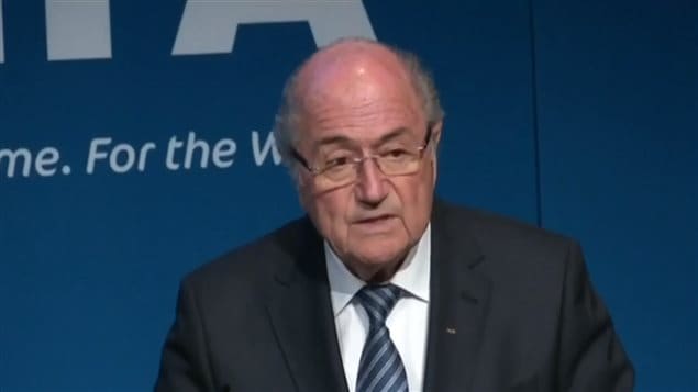 Sepp Blatter, presidente renunciante de la FIFA