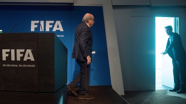 Sepp Blatter au terme de son point de presse