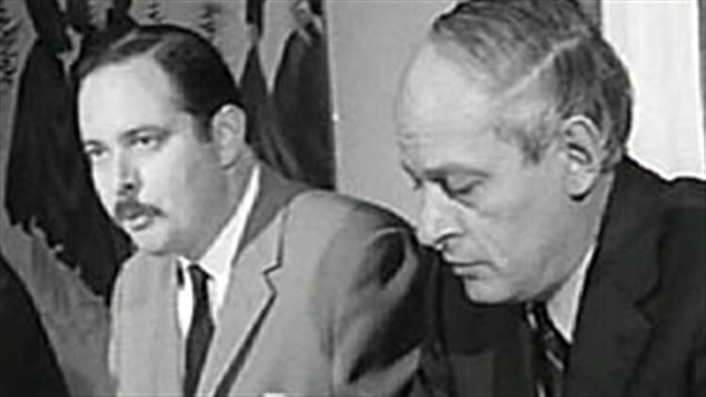 Jacques Parizeau y René Lévesque en 1976