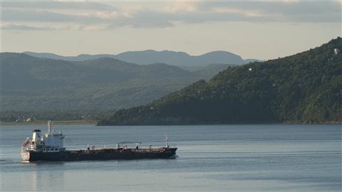 Un pétrolier sur le Saint-Laurent