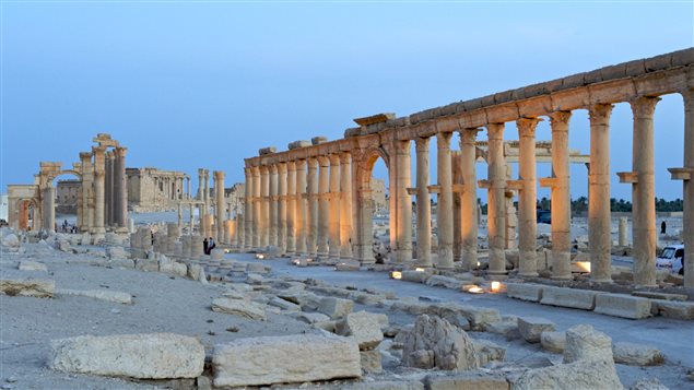 Le site archéologique de Palmyre en Syrie, classé au Patrimoine mondial de l'humanité par l'UNESCO.