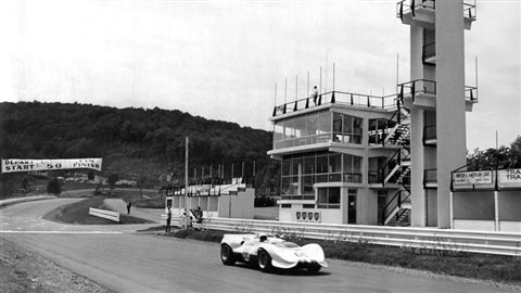 Photo of the Mont Tremblant track in the Laurentians north of Montreal. F1 decides not to return to this track after 1970