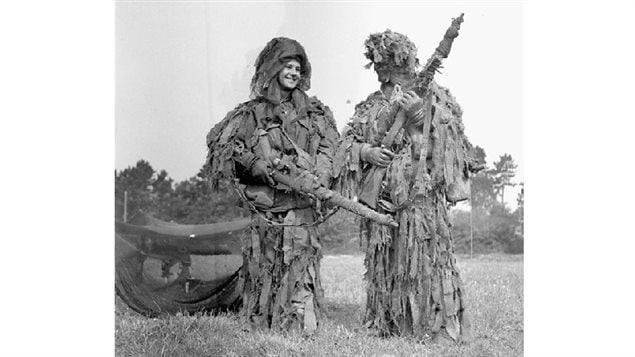 Two unidentified snipers, in 