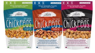 A healthy snack-food from Three Farmers that combines chickpeas and camelina oil