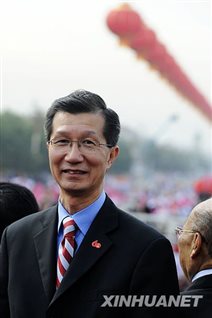 2009年陈国治参加天安门国庆观礼。