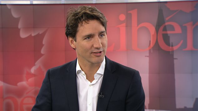 Le chef libéral Justin Trudeau, en entrevue à Radio-Canada, le 20 juin