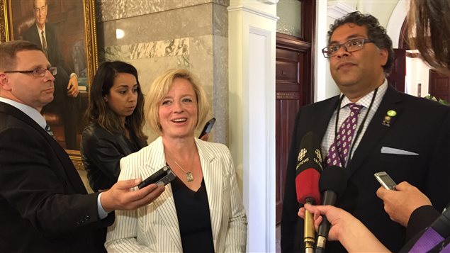 Rachel Notley et Naheed Nenshi