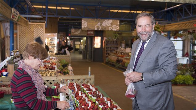 Thomas Mulcair, jefe del Nuevo Partido Democrático federal y jefe de la Oposición oficial en Ottawa. 