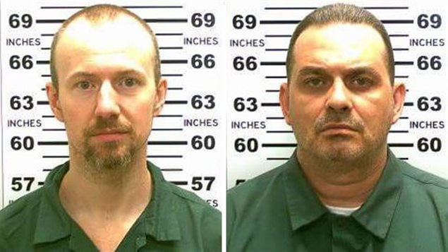 David Sweat (gauche) et Richard Matt (droite) se sont échappés le 6 juin après avoir utilisé des outils qui avaient été cachés dans de la viande de hamburger.