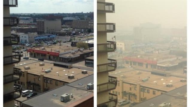 Smoky conditions in Saskatoon are expected to continue throughout the week. (Dalton Moosomin)