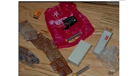 Some of the remote control bomb making materials recovered by federal police (RCMP) during their investigation