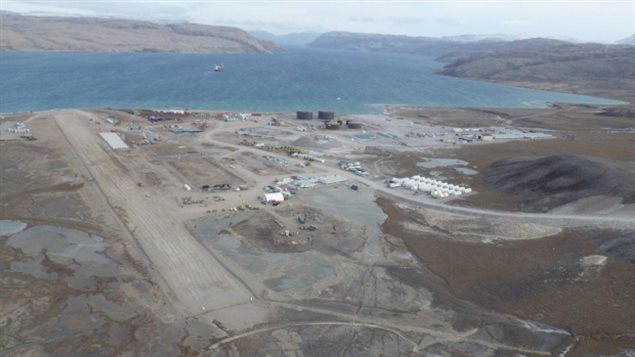An aerial view of Milne Inlet on North Baffin, September 2013. The company says it needs to increase extraction and ship ore 10 months a year to be viable