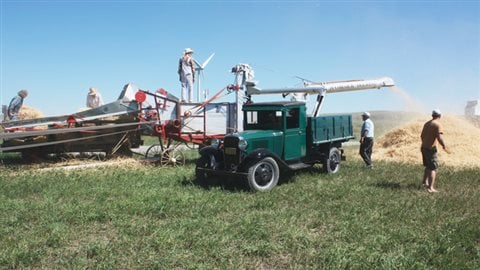 The annual show also features the antique equipment in actual operation showing visitors how things were done many decades ago