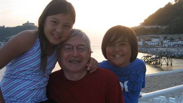 Christian Reyns et ses enfants