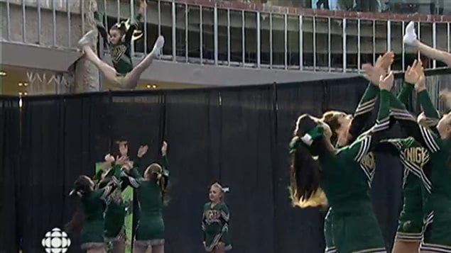Cheerleading figures have become more complicated with girls being thrown into the air and causing more injuries.