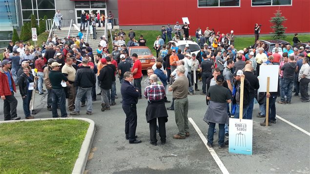 Manifestation des agricuteurs en Beauce pour protéger le système de gestion de l'offre.
