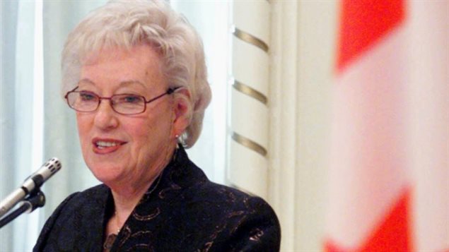 وزيرة  الدولة للشؤون الخارجيّة الكنديّة الراحلة فلورا ماكدونالد
