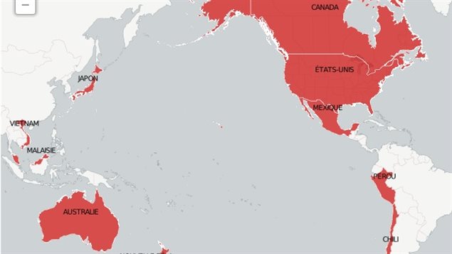 Pays membres du Partenariat transpacifique 