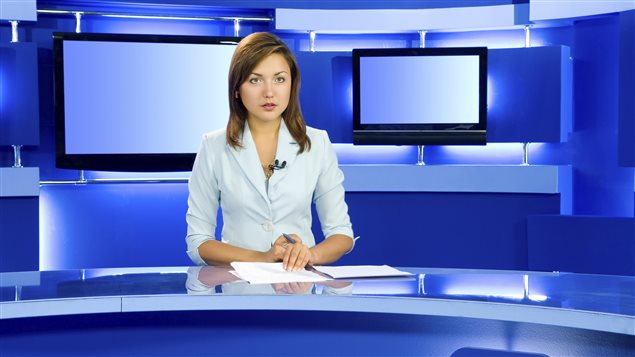 Une présentatrice de nouvelles