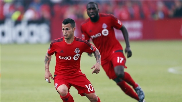 Sebastian Giovinco y Jozy Altidore del Toronto FC.