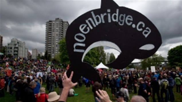 Manifestation à Vancouver contre le pipeline Northern Gateway