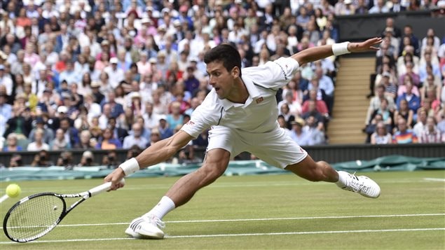 Novak Djokovic en Wimbledon, julio 2015