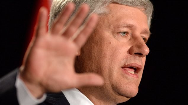 Le chef conservateur Stephen Harper